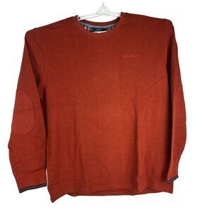 Ben Sherman Mens Burnt Henna Sweater XXL Cotton/Polyester Long Sleeve Crew Neck